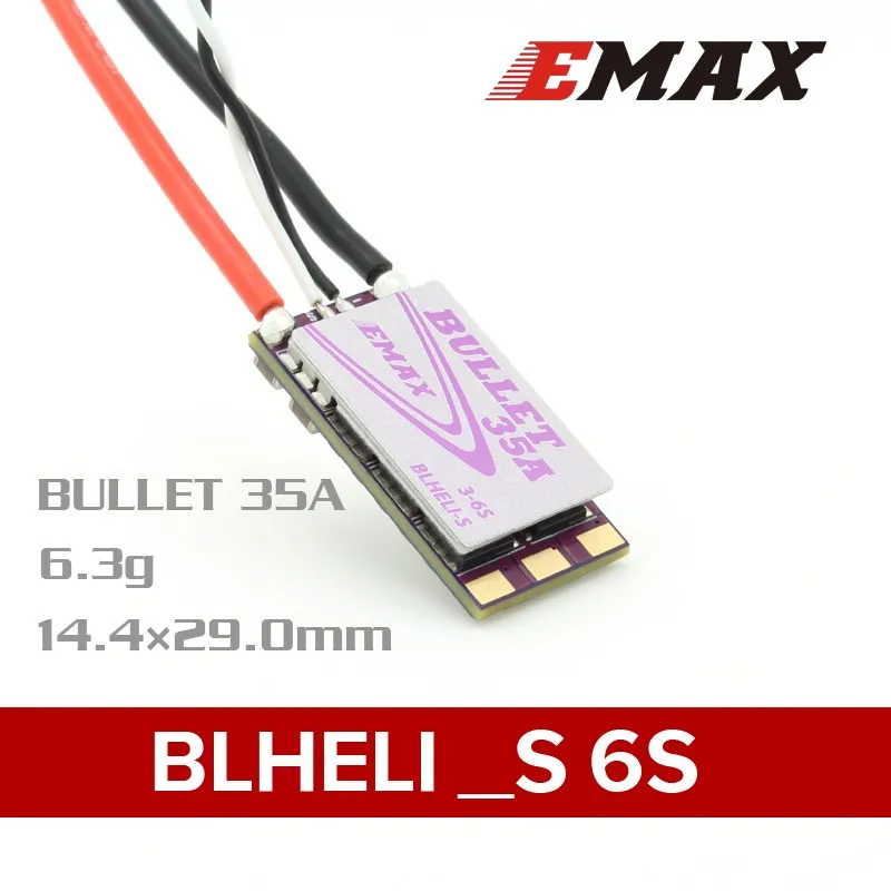 Официальный EMAX blheli _ S Bullet Series 35A 3 6S ESC 6 3g поддержка Onshot42 Multishot|Детали и аксессуары| |