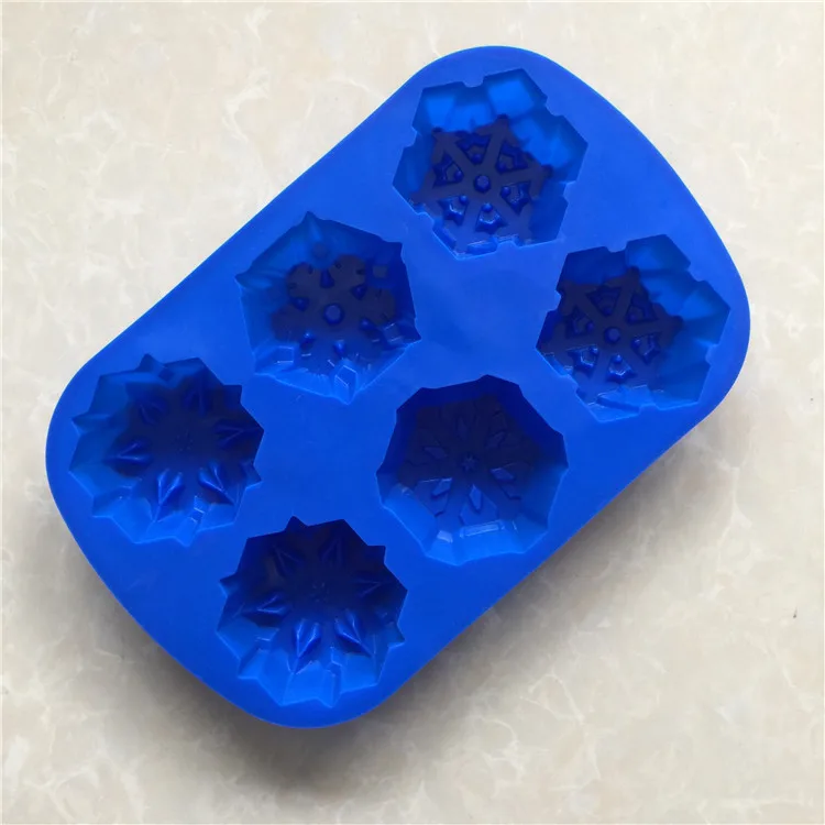 Luyou 1 шт. Рождественская Силиконовая Снежинка торта 3D кекс Желейный пудинг Маффин