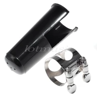 2set bb clarinet mouthpiece nickel ligature with cap for clarinet parts