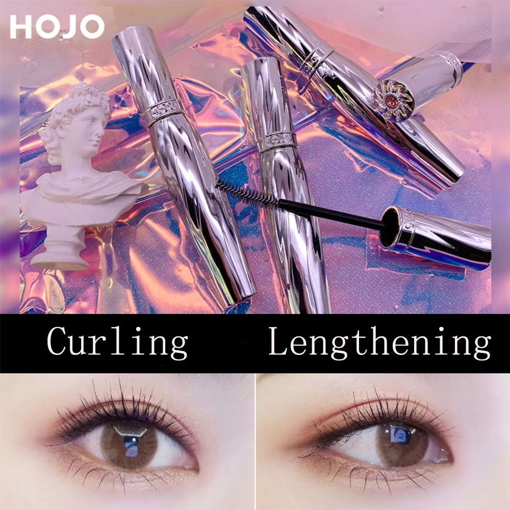 Hojo new fashion 4D silk fiber thick curling lengthening lash mascara waterproof long lasting no blooming black BN126 |