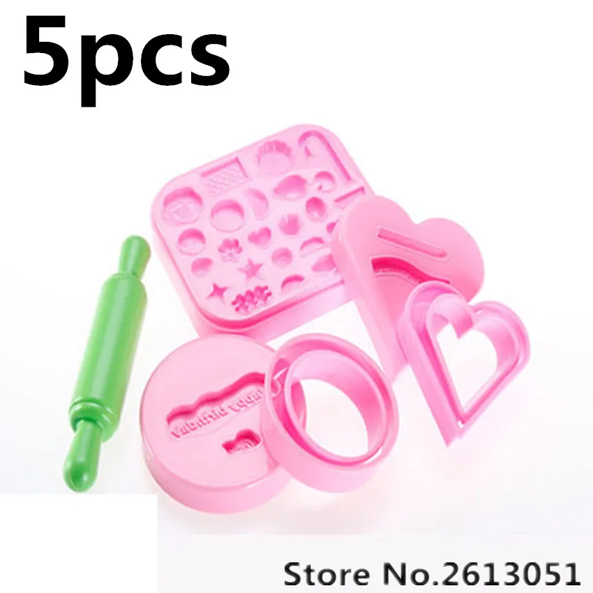 6 шт. детские пластиковые формочки для торта 174|clay diy|plastic clayplaydough toys |