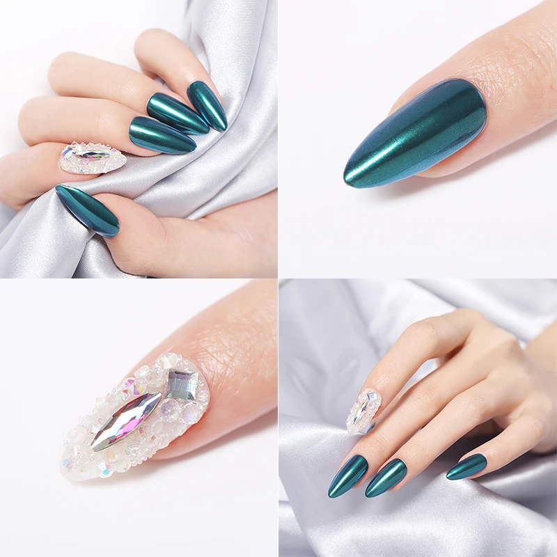 

Chameleon Mirror Glitter Nail Chrome Pigment Dazzling Dust DIY Salon Powder Laser Nail Art Decoration For Spring Nails Manicures