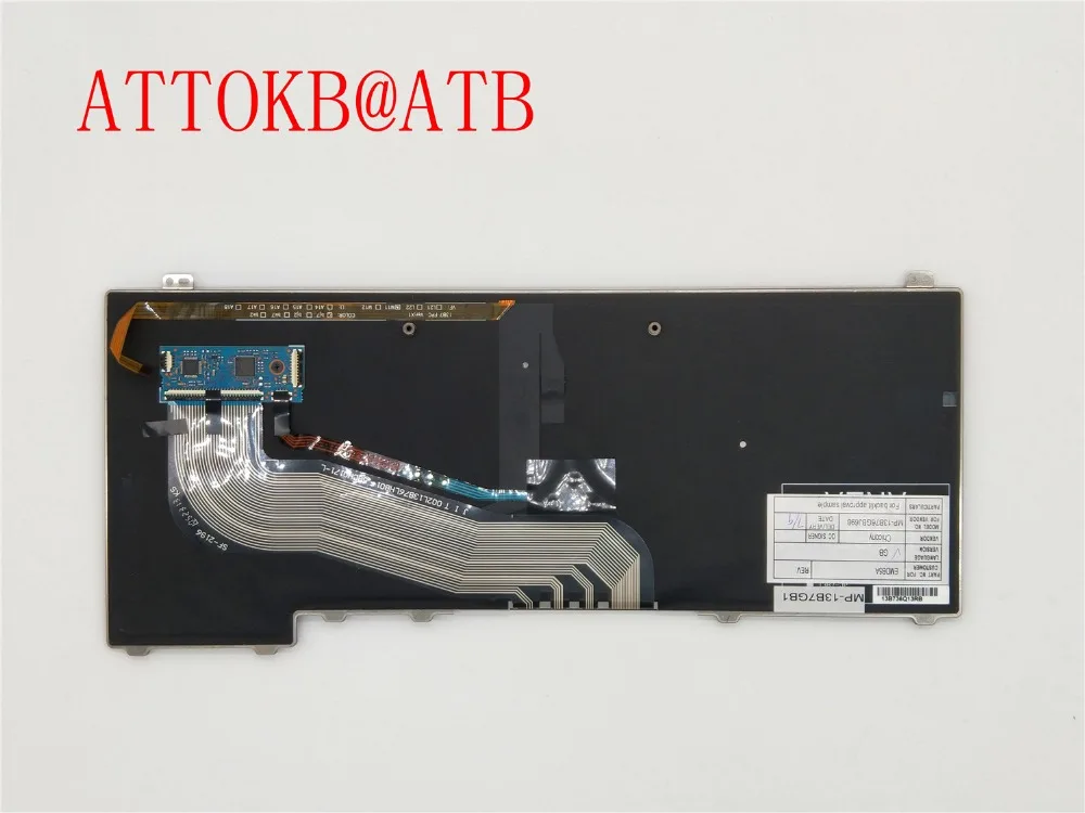 Новая клавиатура BR/UK/US для ноутбука DELL Latitude E5440 Y4H14 бразильская/английская