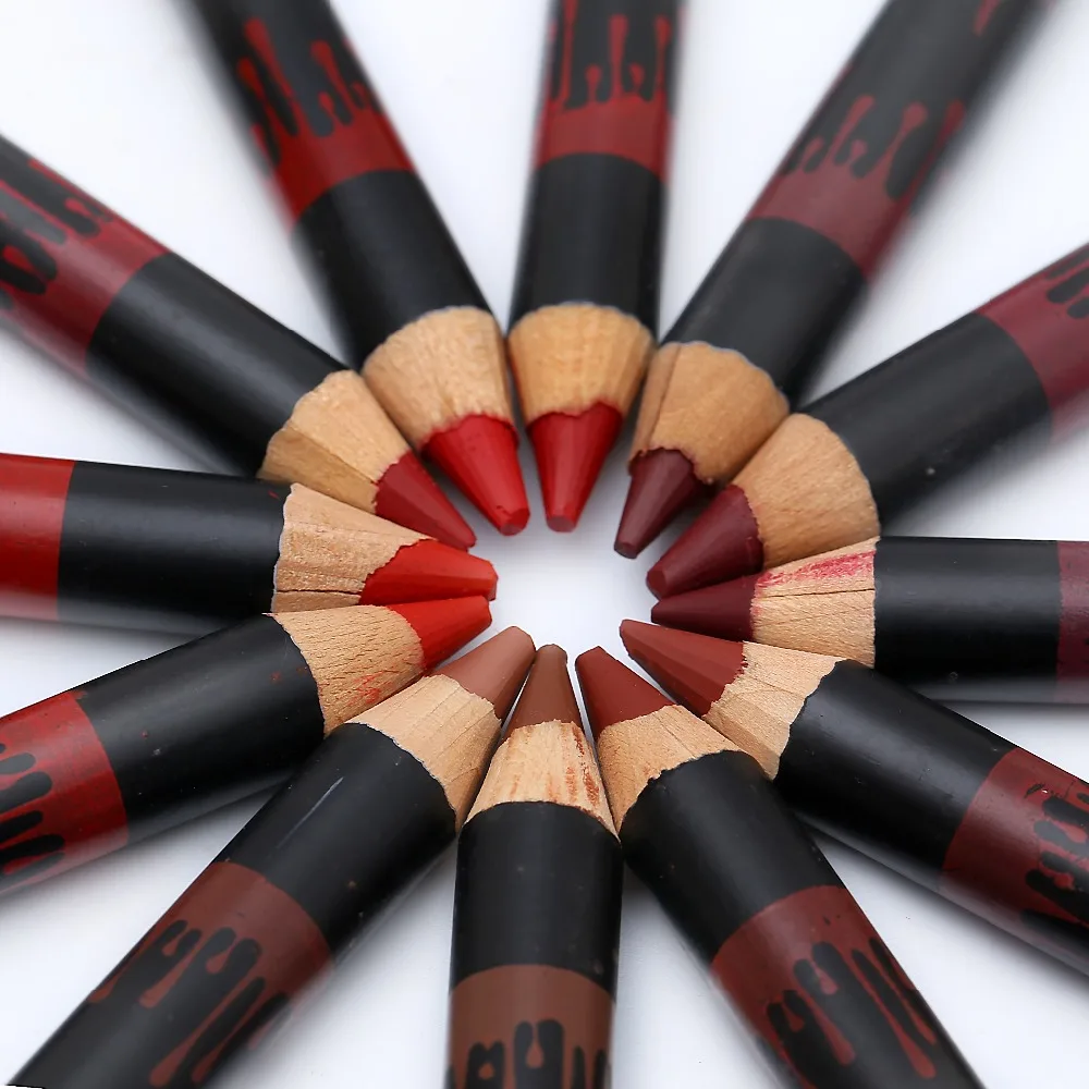 Kiss beauty 1 шт. многоцветная губная подводка карандаш функциональный для бровей глаз
