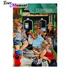 Алмазная картина для покупок и девушек Ever Instant, алмазная вышивка сделай сам, модная женская полноразмерная мозаика, квадратные Кристаллы из смолы ASF879