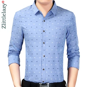 2019 новый бренд женской модной обуви Повседневная slim fit Длинные рукава для мужчин рубашка социальные уличная одежда рубашки в клетку мужская одежда Высокое качество 531