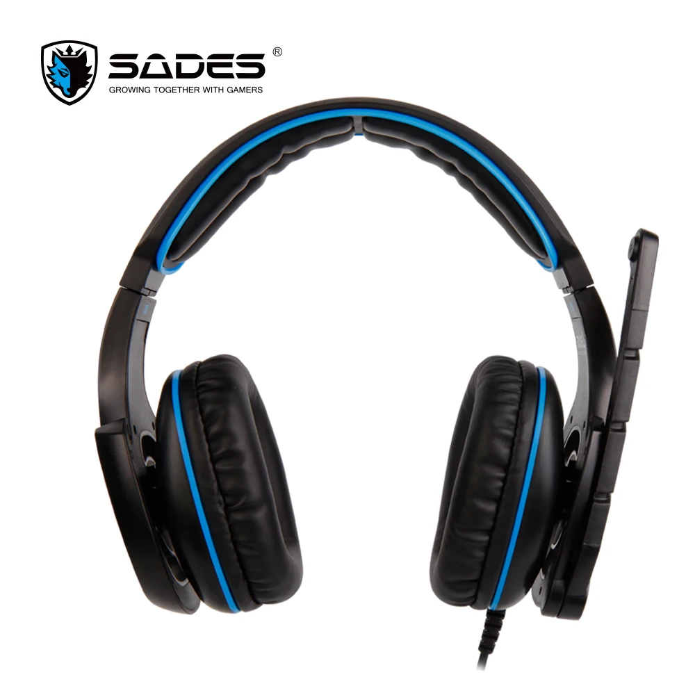 Наушники SADES HAMMER Virtual 7,1, объемная звуковая гарнитура с поворотным микрофоном, многофункциональный встроенный контроллер
