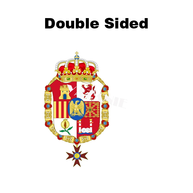Double Sided YAZANIE Большой Двухсторонний испанский Империя 1760 1701 флаг Берега Слоновой Кости 1700-1771 военно-морской Ensign крест Бургундия Испания флаги и баннеры - Цвет: Double Sided