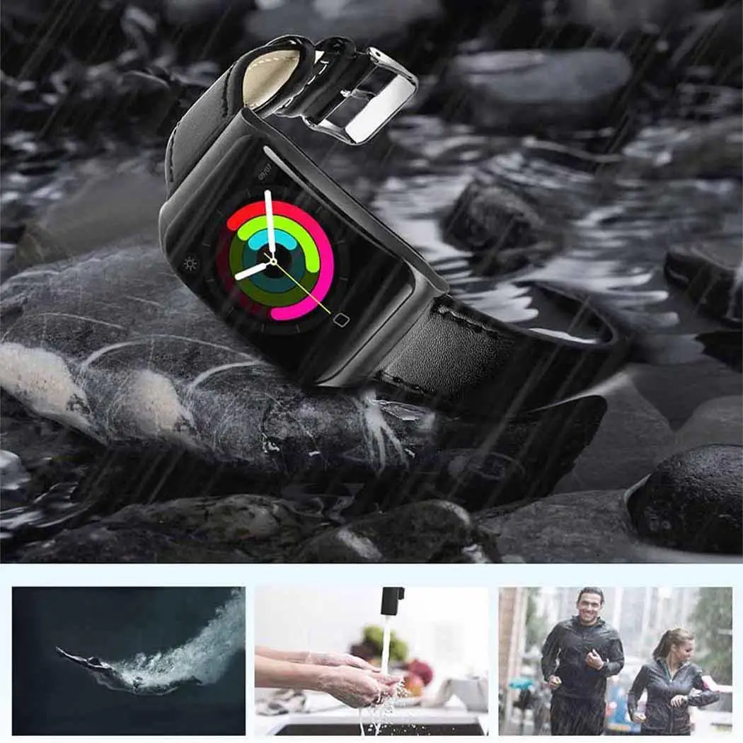 Сенсорный экран Смарт часы здоровье контрольный Шагомер фитнес повседневные на