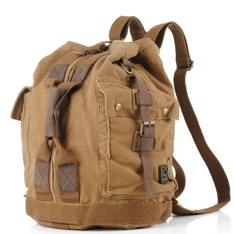 Мужской рюкзак на молнии однотонные холщовые дорожные сумки школьные ранцы |