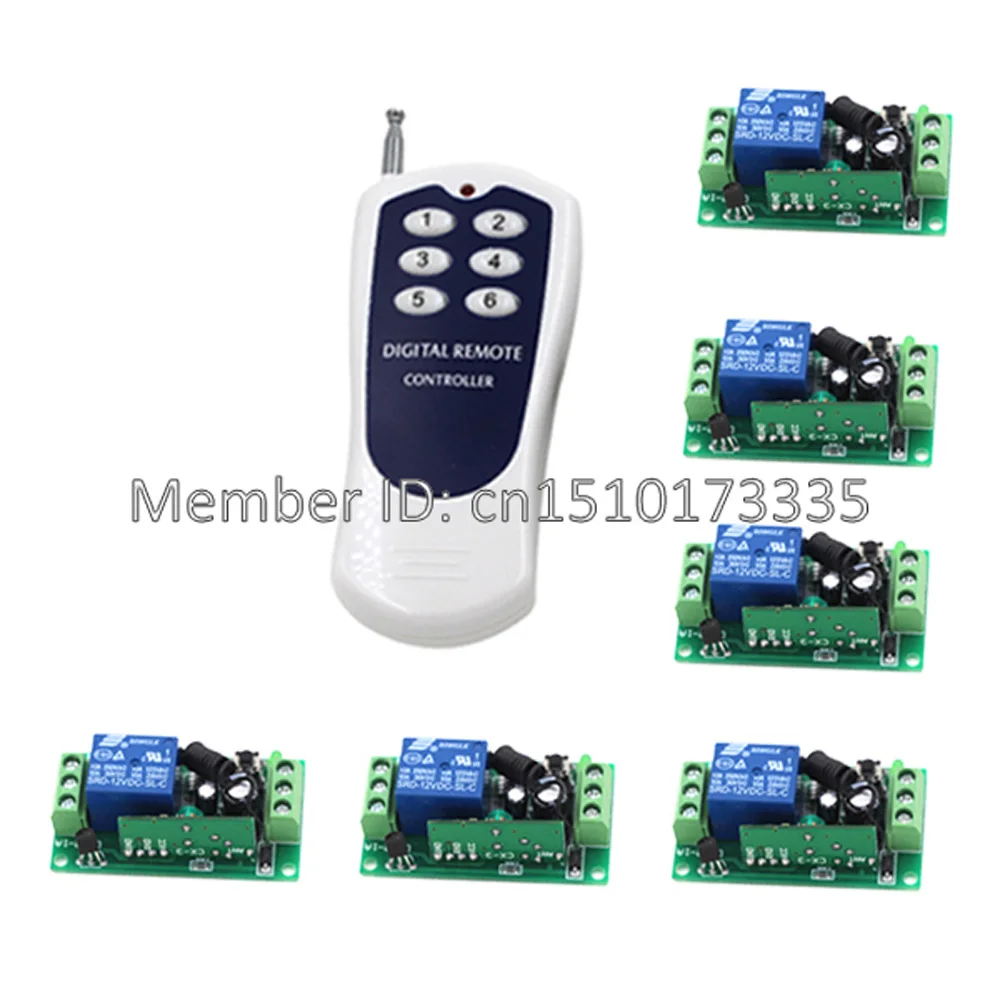 Новый DC 12V 10A 1 CH беспроводной радиопереключатель 9V 1CH переключатель системы