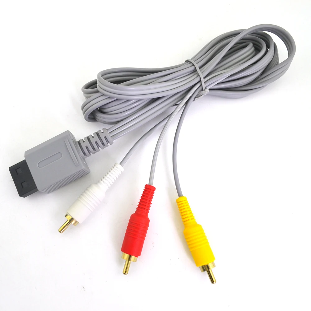 10 шт. 1 8 м компонентный кабель Аудио Видео AV композитный 3 RCA для главного 480p видео