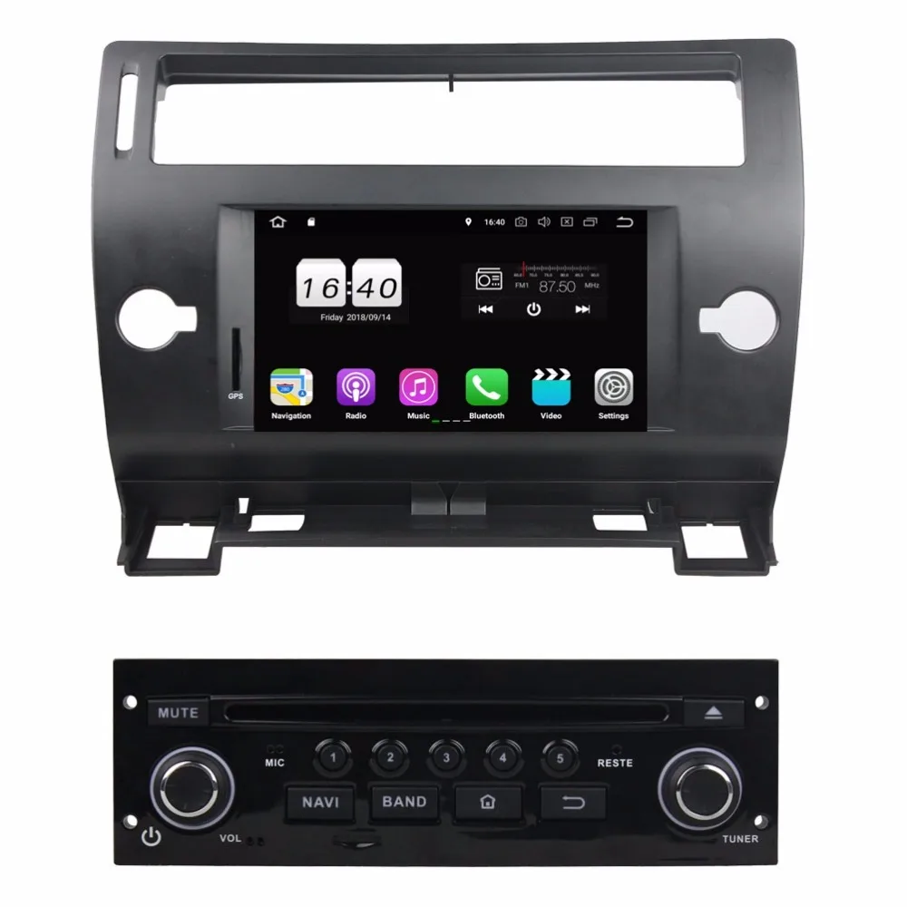 TDA7851 четырехъядерный 1024*600 Android 8 1 для Citroen C4 Quatre Triumph 2005 2011 2 Гб RAM автомобильный DVD