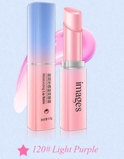 120 Light Purple Изменение Цвет круглый бальзам для губ с ремонта губ морщин, увлажняющий антивозрастной макияж помада бальзам для губ, помада уход для женщин - Цвет: 120 Light Purple