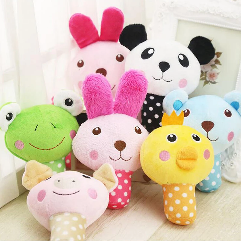 6 стилей животный дизайн милый собака кот игрушки Щенок жевательный Squeaker