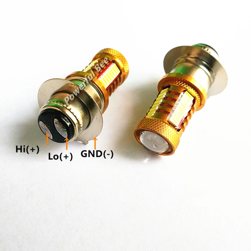 H6/p15d супер белый 700LM светодиодный фонарь для мотоцикла DC12V moto Электрический велосипед Hi/Lo луч лампы
