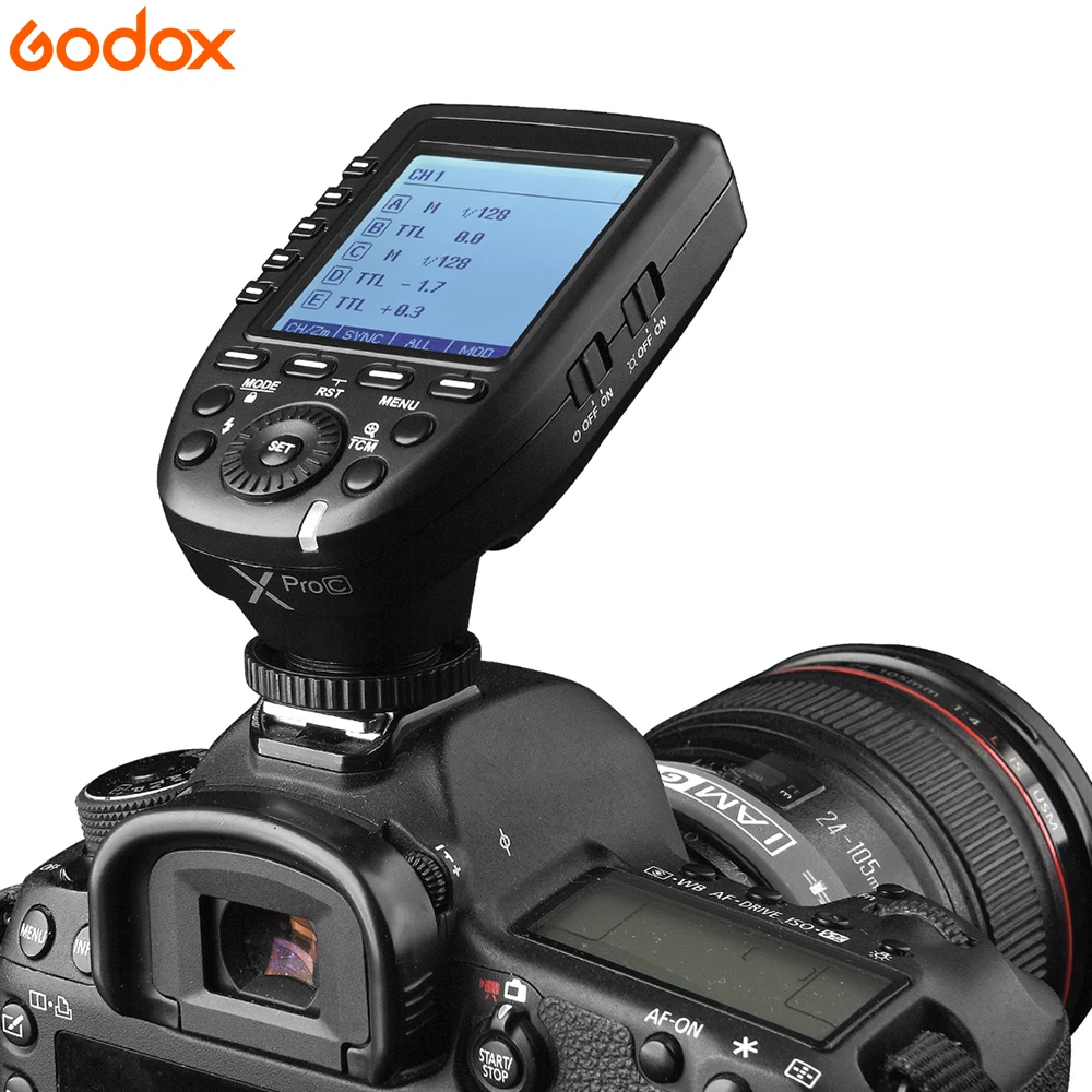 Вспышка Godox с литий ионным аккумулятором Speedlite 1/8000s GN60 i TTL HSS Xpro N триггер