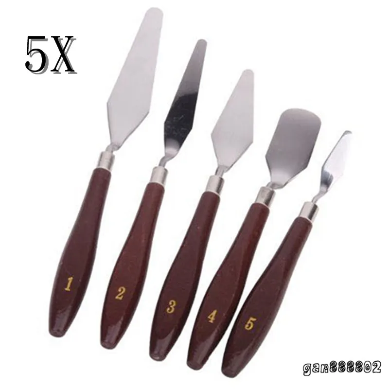 Полезный 5pc профессиональный из нержавеющей стали художника краски ing палитра