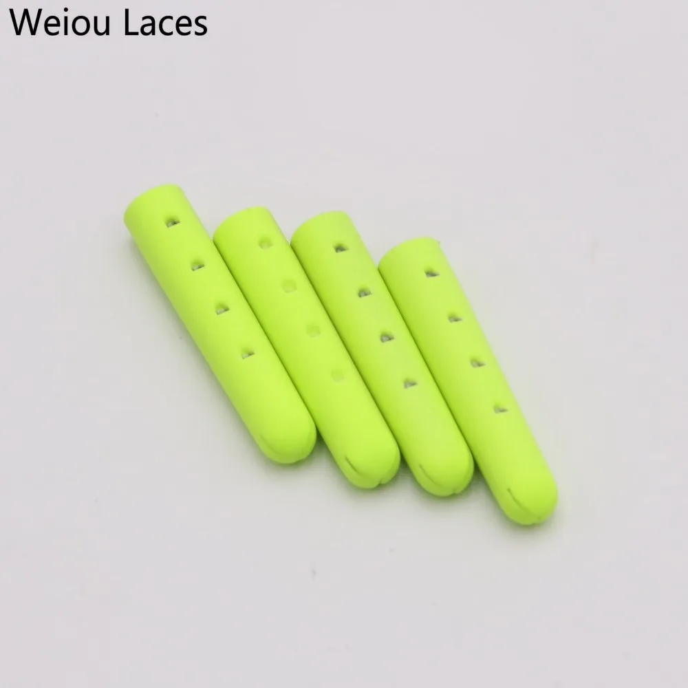 Weiou (100 шт./25 комплектов) флуоресцентные желтые наконечники с рисунком 4x23 мм модные