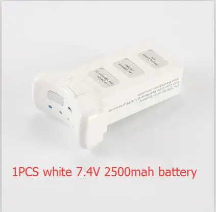 1pcs white batetry S70 S70W gps гоночный пульт дистанционного управления Радиоуправляемый квадрокоптер Дрон запасные части 7,4 V 2500mAh батарея/пропеллер/Шасси запасные аксессуары - Цвет: 1pcs white batetry