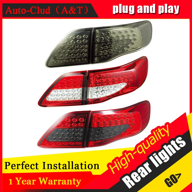

Auto Clud car LED Tail Lamp for Toyota Corolla led Tail Lamps Altis 2007-2010 LED rear lamp drl+signal+brake+reverse led