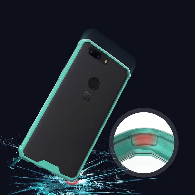 Haweel oneplus 5t чехол из силикона и акрила + ТПУ противоударный прозрачный защитный