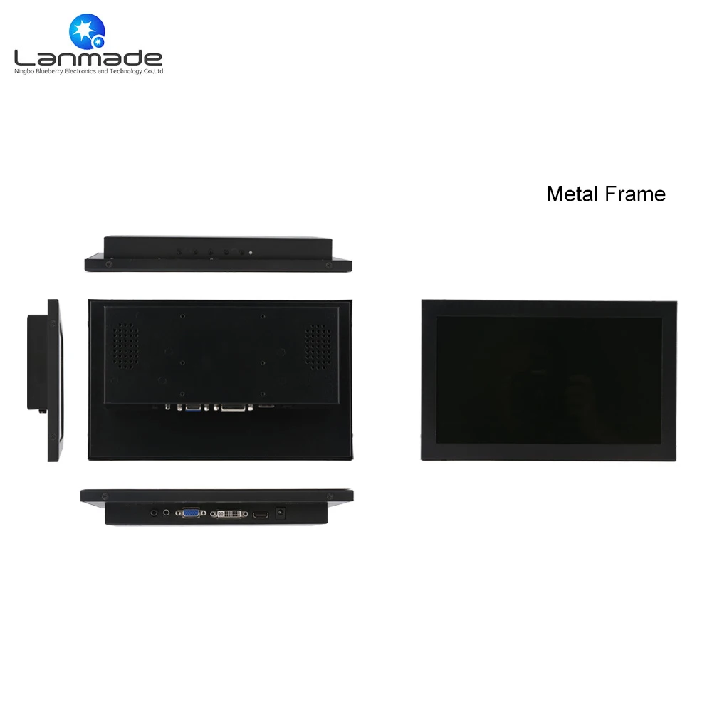 Lanmade 14 дюймов IPS ЖК дисплей Мониторы с HDMI + VGA DVI работать HD Media Player экран|monitor screen|monitor