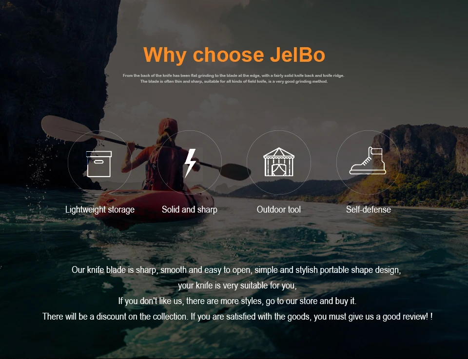 JelBo многофункциональный карманный нож, мини нож для фруктов, высокотвердое лезвие, Портативные Инструменты для походов, кемпинга, выживания