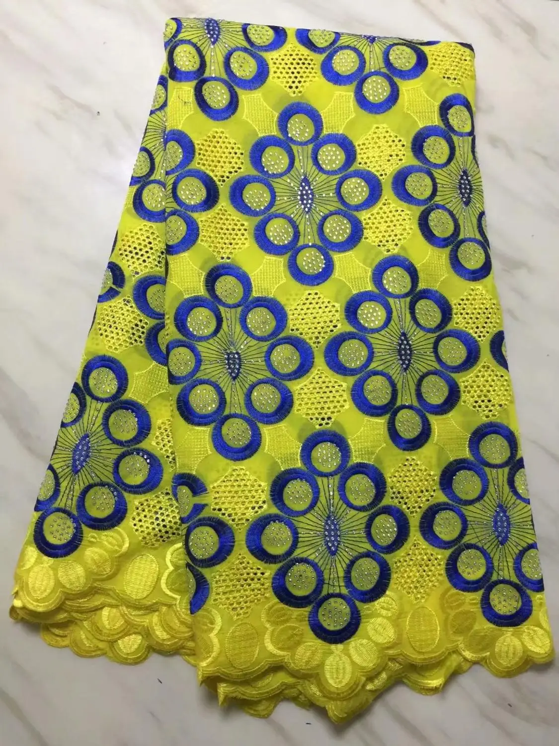 2018 новейший насыщенно-голубой Нигерия Швейцария кружева высокого качества