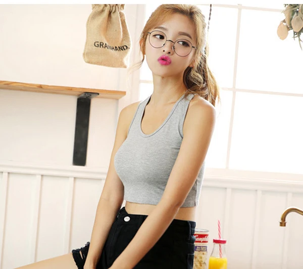 Женский укороченный топ с надписью сделай сам и без рукавов открытой спиной