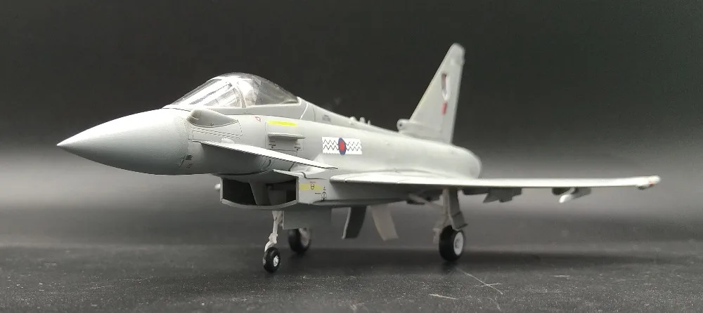 1: 72 британских ВВС EF 2000A модель тайфуна истребителя труба законченная коллекции