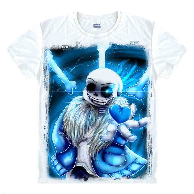 

Game Undertale T-Shirt Short Sleeve Undertale sans and papyrus T Shirt Teens Shirt skull brother anime cothes Top Tees