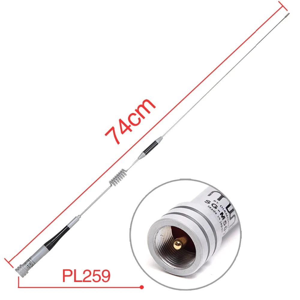 Алмазная SG-M507 двухдиапазонная антенна+ магнитное крепление+ SMA-F/SMA-M/BNC/SL16 4 адаптера для Baofeng UV-5R портативная рация мобильное радио