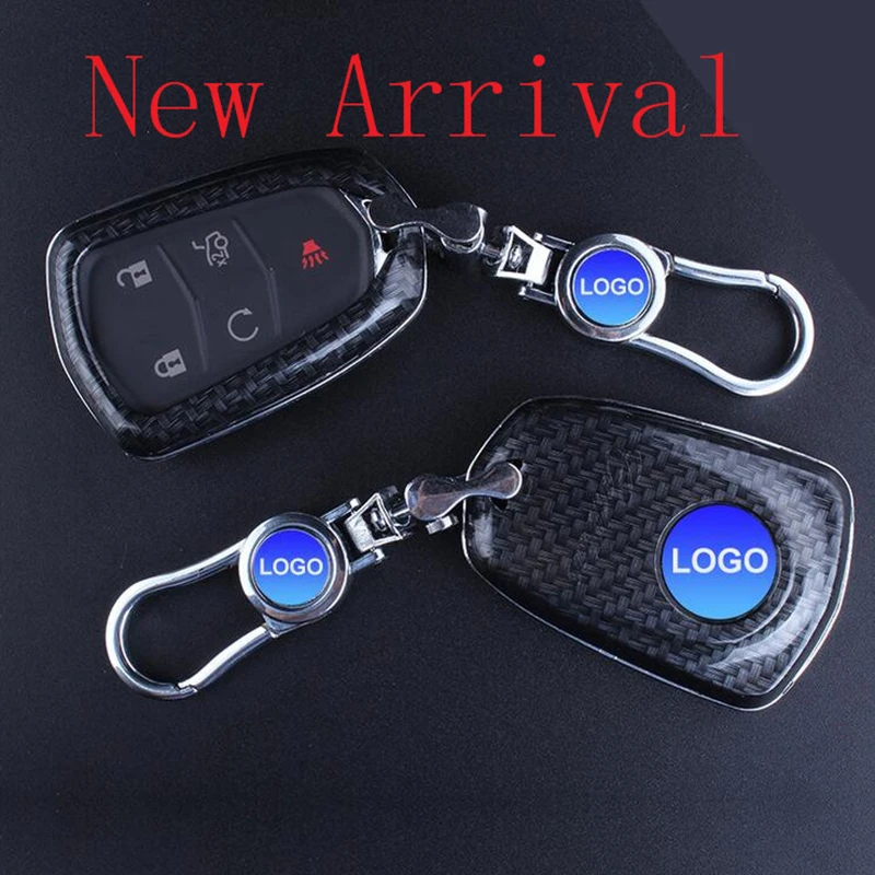 17 изящный красивый стильный чехол для автомобильного ключа Cadillac из углеродного