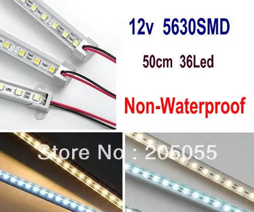 Жесткая светильник вая полоса 12 В постоянного тока 5630 SMD 36 светодисветодиодный