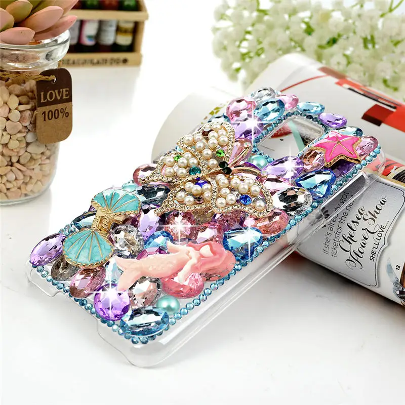 YOKIRIN 3D Diamond Case For iPhone 7 Glitter Rhinestone Back Cover Samsung Galaxy S5 Active S7 S6 Edge S8 Plus Note 3 5 |