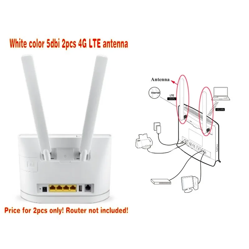 Антенна для маршрутизатора B593 b890 b880 b525 5DBI SMA MALE 4G LTE 1000 пар|lot of|lot lotlot 10 |