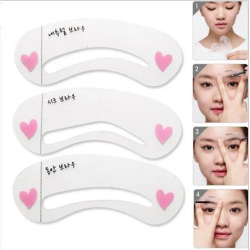 3 шт. трафареты для бровей инструменты макияжа|eyebrow shaper tool|tools makeupmakeup tool kits |