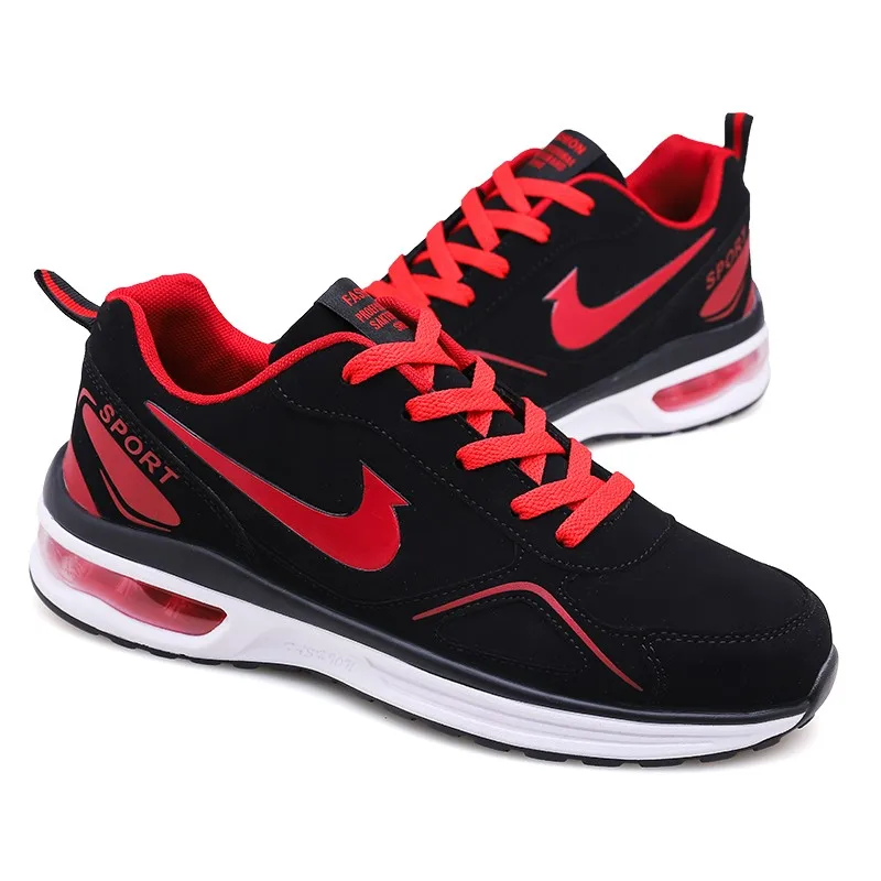 Shoes Men 2019 New PU Contrast Color Stitching Light Men's Fashion Lace Casual Non-slip Work size 36-45 |