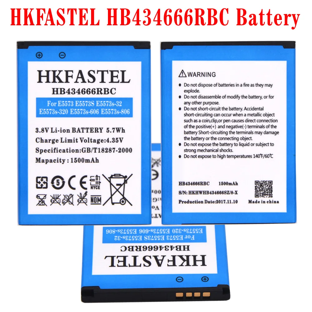HKFASTEL HB434666RBC: загибочный станок для труб из ПВХ: оригинальный аккумулятор huawei E5573