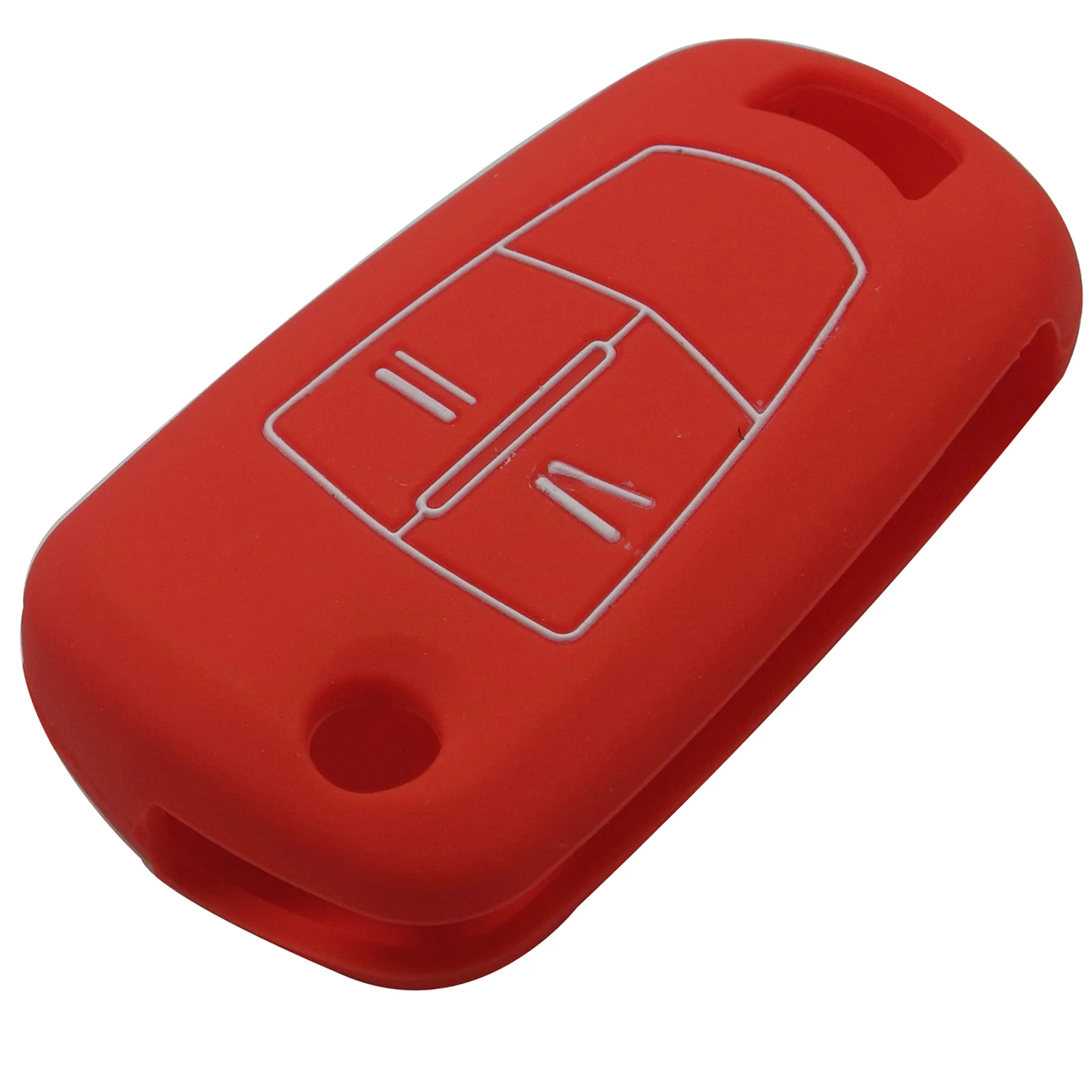 

Jingyuqin Styling Remote Flip Car Key Fob Silicone Case Cover Protector For Vauxhall Opel Corsa Astra Vectra Signum 2 Buttons