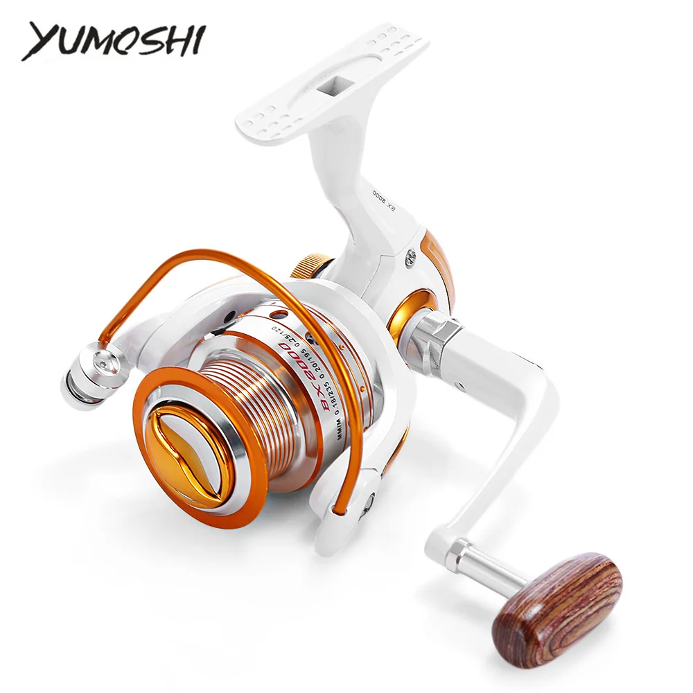YUMOSHI 12+1BB 500-9000Series 5.5:1/5.2:1 Fishing Spinning Reel Full Metal Saltwater Sea Carp | Спорт и развлечения