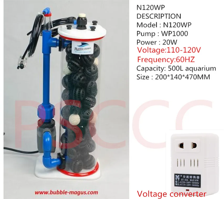 N120WP 110-120V Прибор для удаления нитрата пузыря-магуса N120WP. Bubble-magus N-120WP удаления нитрата BM водяного насоса - Цвет: N120WP 110-120V