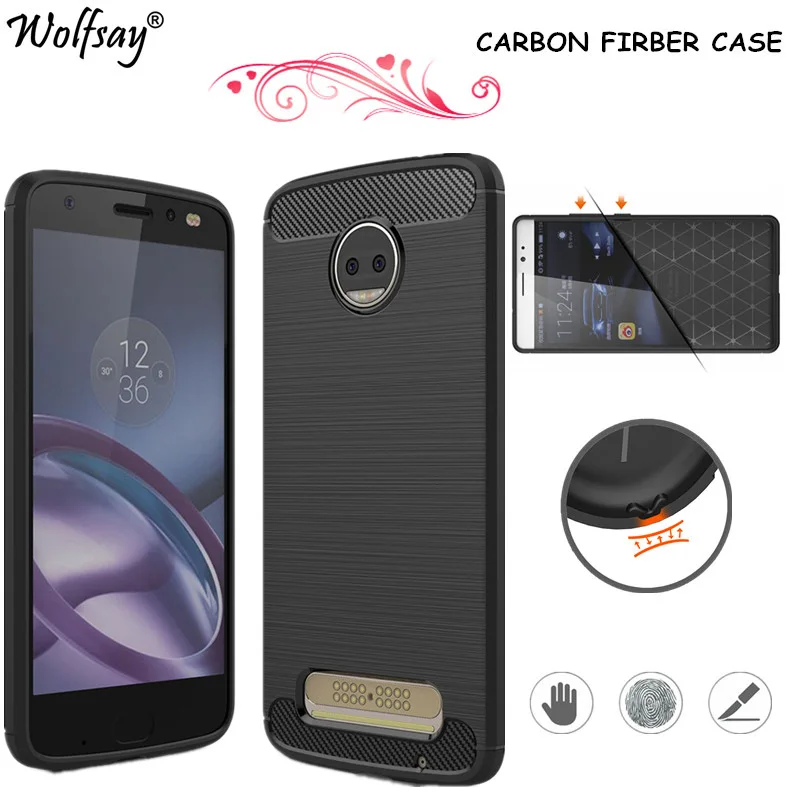 Чехол Wolfsay для телефона Motorola Moto Z2 Force резиновый мягкий силиконовый чехол Force|silicone