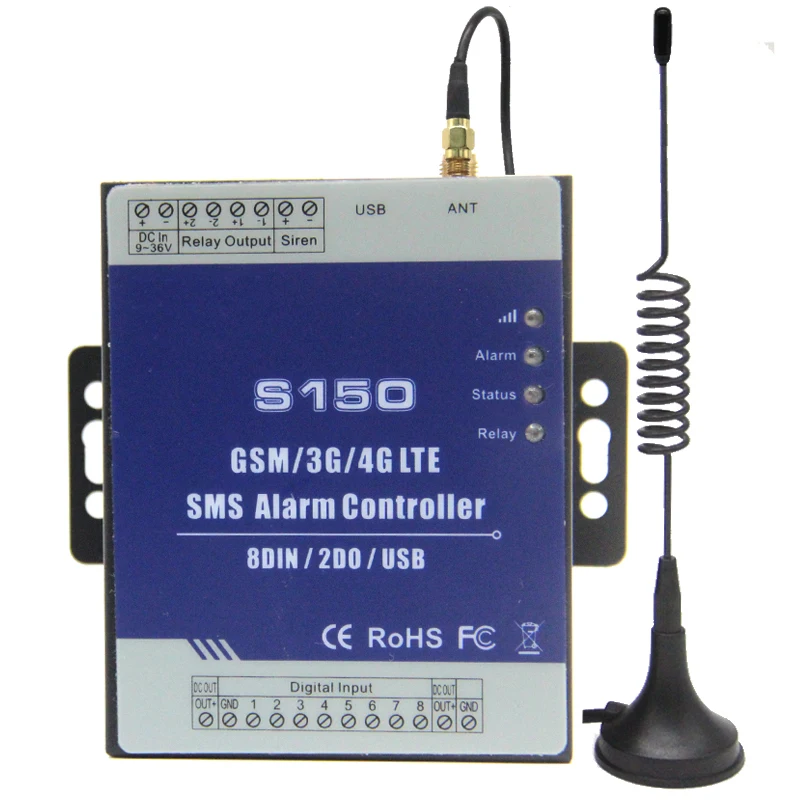 SMS сигнализация управление сигнализацией GSM 3G стандартная промышленная