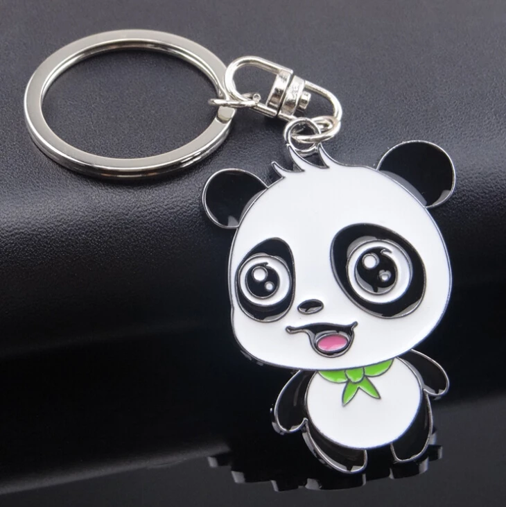 New Cute Panda Keychain for Bag Car Key Ring - Tourism Souvenir Gifts Key Chains