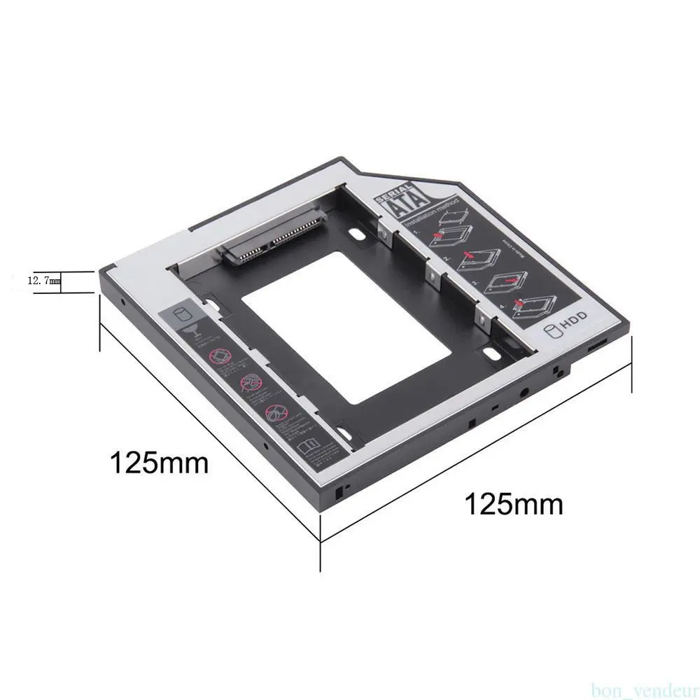 12.7mm SATA HDD SSD Hard Drive Disk Caddy/bracket for Acer Aspire 5410 5479Z 5515 5516 5517 5530 5530G 5230 5241 5250 5251 5252