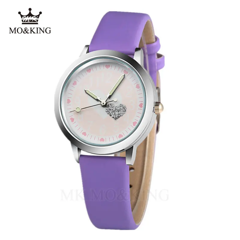 Горячая мультфильм Двойное сердце узор Дети Смотреть Мода Высокое качество