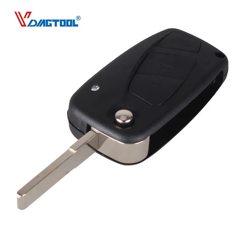 Vdiagtool 10X Новый складной чехол для автомобильного ключа с 3 кнопками пустой FIAT Punto