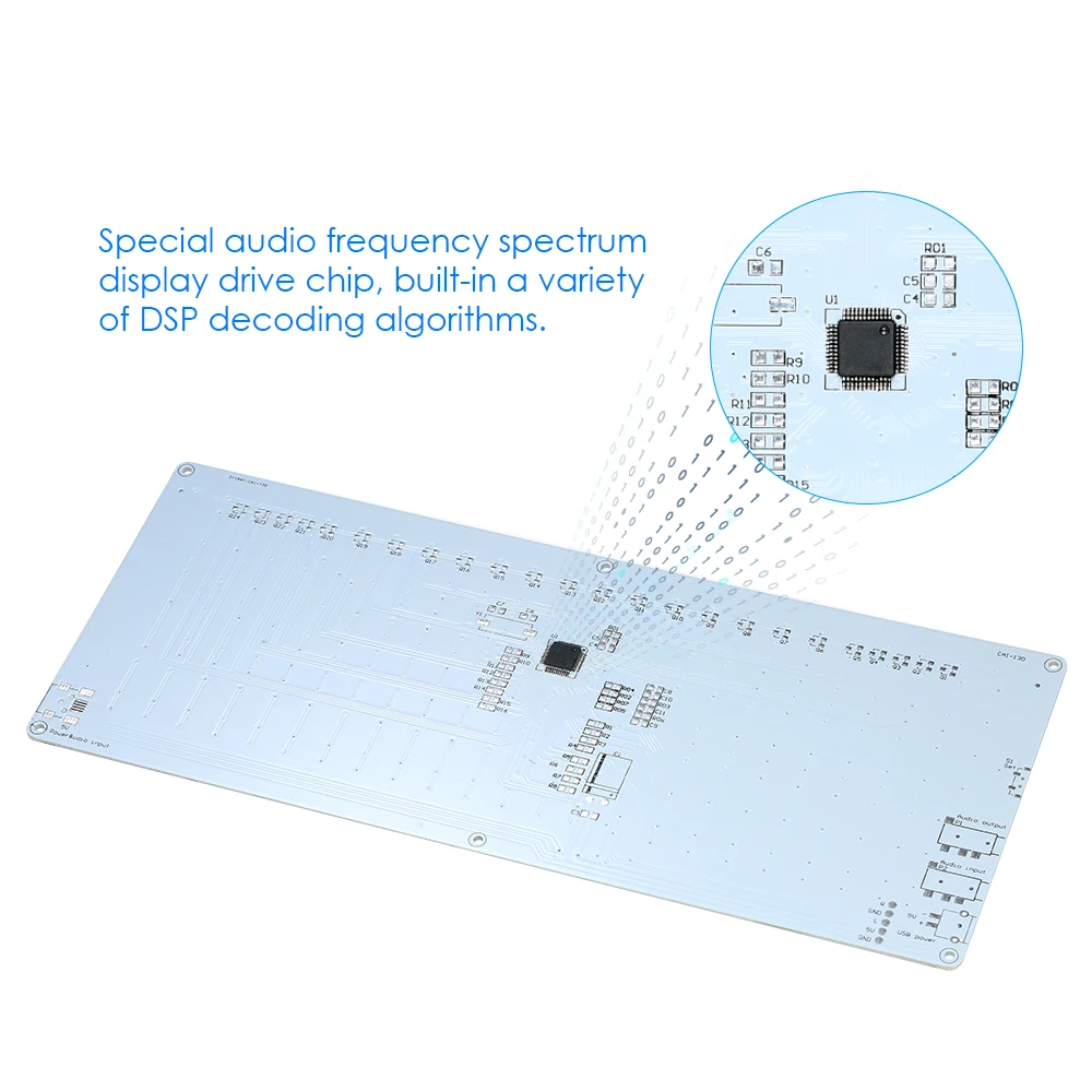 DIY kit Цифровой музыкальный спектр дисплей комплект SCM светодиодный модуль изменение с ритмом музыки компоненты, припаянные самостоятельно